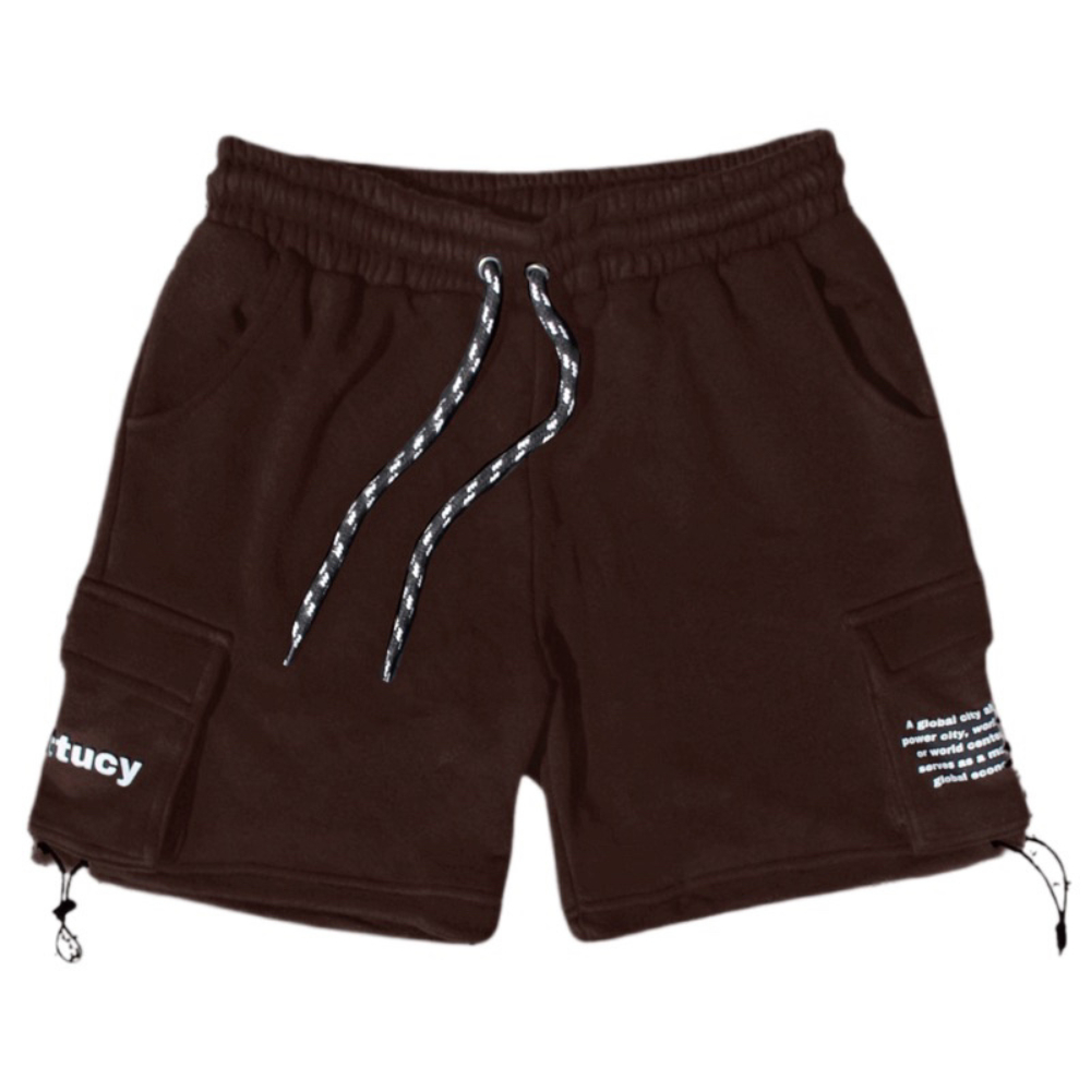 Fleece Cargo Shorts | Shorts | Cargo Pants | Men's Women's Pants | Brown Casual Pants