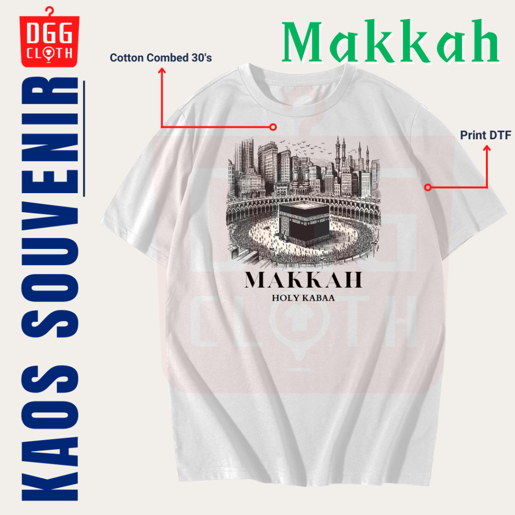 Dggclothing T-Shirts By Mecca Makkah, The Latest Saudi Arabian Souvenir Clothes, Many Variants Of Type 2 Images