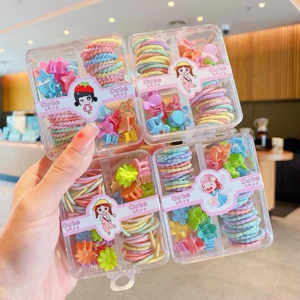 ED - Free Box - Mini Hair Clip + Rubber Bracelet Children's Fashion Accessories
