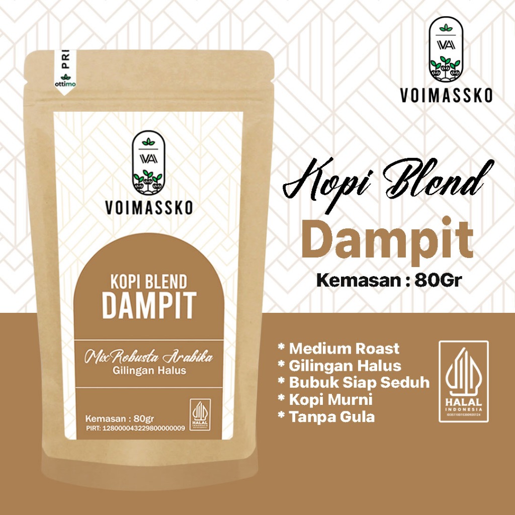 SPECIAL BLEND ROBUSTA AND ARABICA COFFEE POWDER 80GR PACKAGING