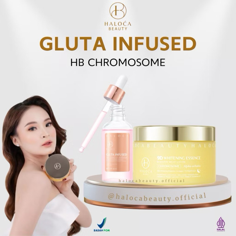 Ready HALOCA HB Whitening Essence Booster Night Lotion CHROMOSOME 9D With Alpha Arbutin