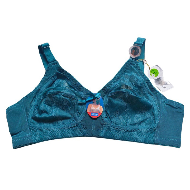 Guini Brukat 408 BRA Size 36-44 Cup B Large 3 Hooks No Foam No Wire