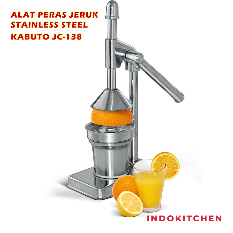 MESIN Kabuto JC-138 Stainless Steel Orange Juicer Manual Orange Juicer Kabuto Hand Juicer Manual Orange Juicer Orange Press Orange Squeezer High Quality Orange Juicer Manual Orange Juicer Machine