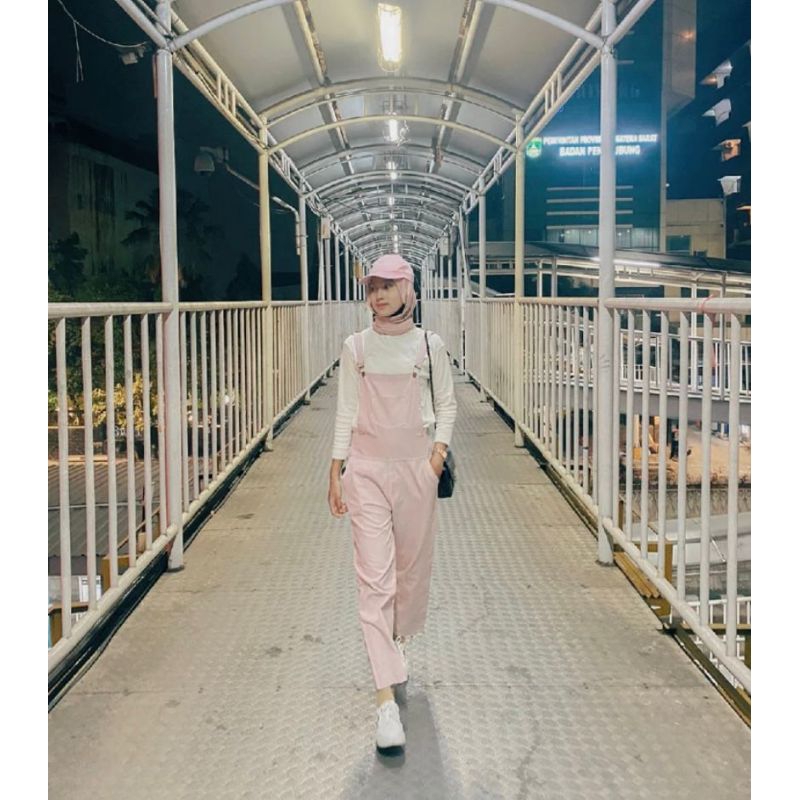 KATUN RANAFA-OVERALL jumpsuit/ JUMPSUIT WOMEN'S CLOTHING JUMBO/JUMPSUIT Plain long women's jumpsuit Adult/ jumpsuit jeans Casual Black Cotton cute jumpsuit jumpsuit woman