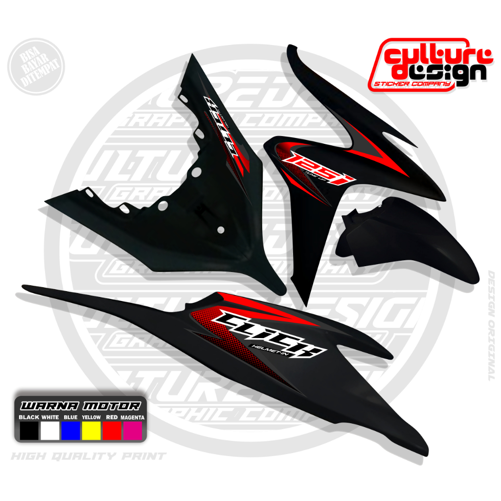 Transparent Striping for vario 125 kzr, VIETNAM 2 motif, cool and viral motorcycle stickerELEGAN sticker motor sticker motor custom