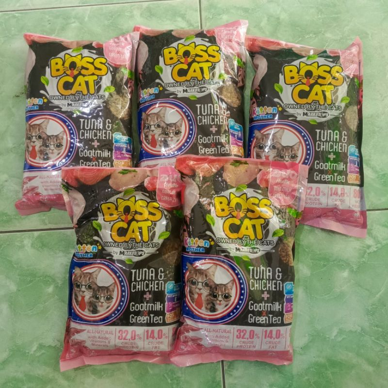 (10pcs package) CATFOOD BOSSCAT TUNA &CHICKEN KITTEN 800gr freshpack | Allstage cat food 800gr - Expedition link