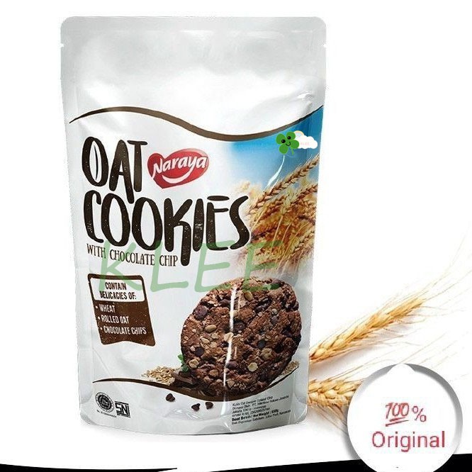 Naraya Oat Cookies With Chocolate Chip - Chocolate Oat Biscuits Chip Cookies - Oat Cookies With Chocolate Chip 150g