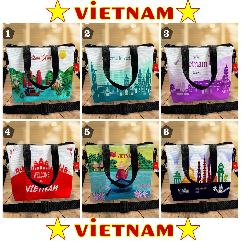 Vietnamese Bags Vietnamese Country SOUVENIR Bags 6 Motifs Ready To Send