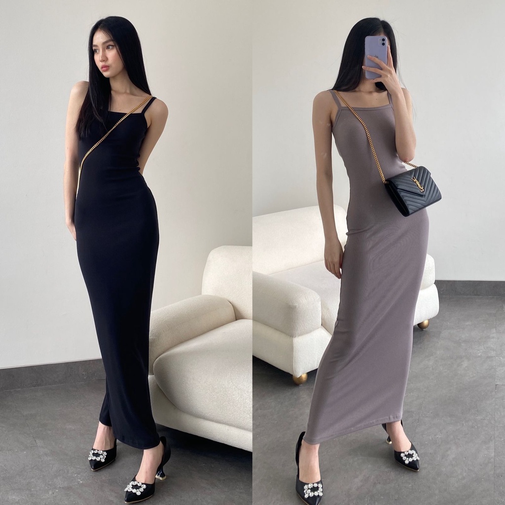 Modern SLIM FIT PARTY DRESS | MAXI DRESS PARTY SINGLET BODYCON | LONG DRESS BODYCON SINGLET WOMEN
