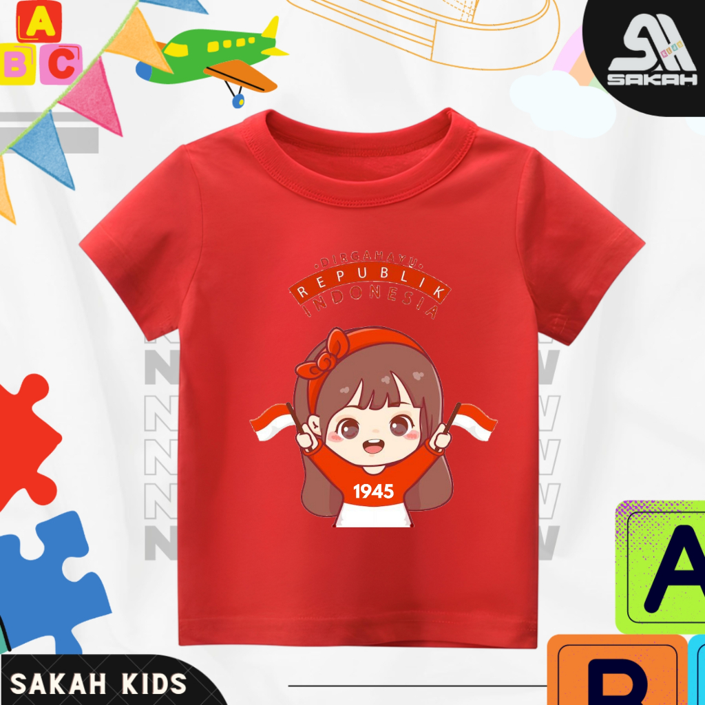 Children's T-Shirt Custom Name Combed 30s Picture Of The Ministry Of Independence 6th Anniversary For Children And Gifts For Boys And Girls