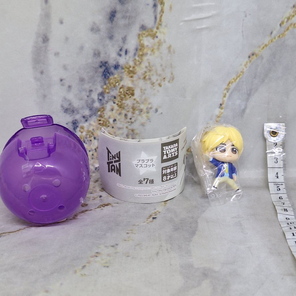 GANTUNGAN Tinytan Jin Pretend Mascot BTSKeychain Gashapon Gachapon Gacha Tiny Tan Keychain