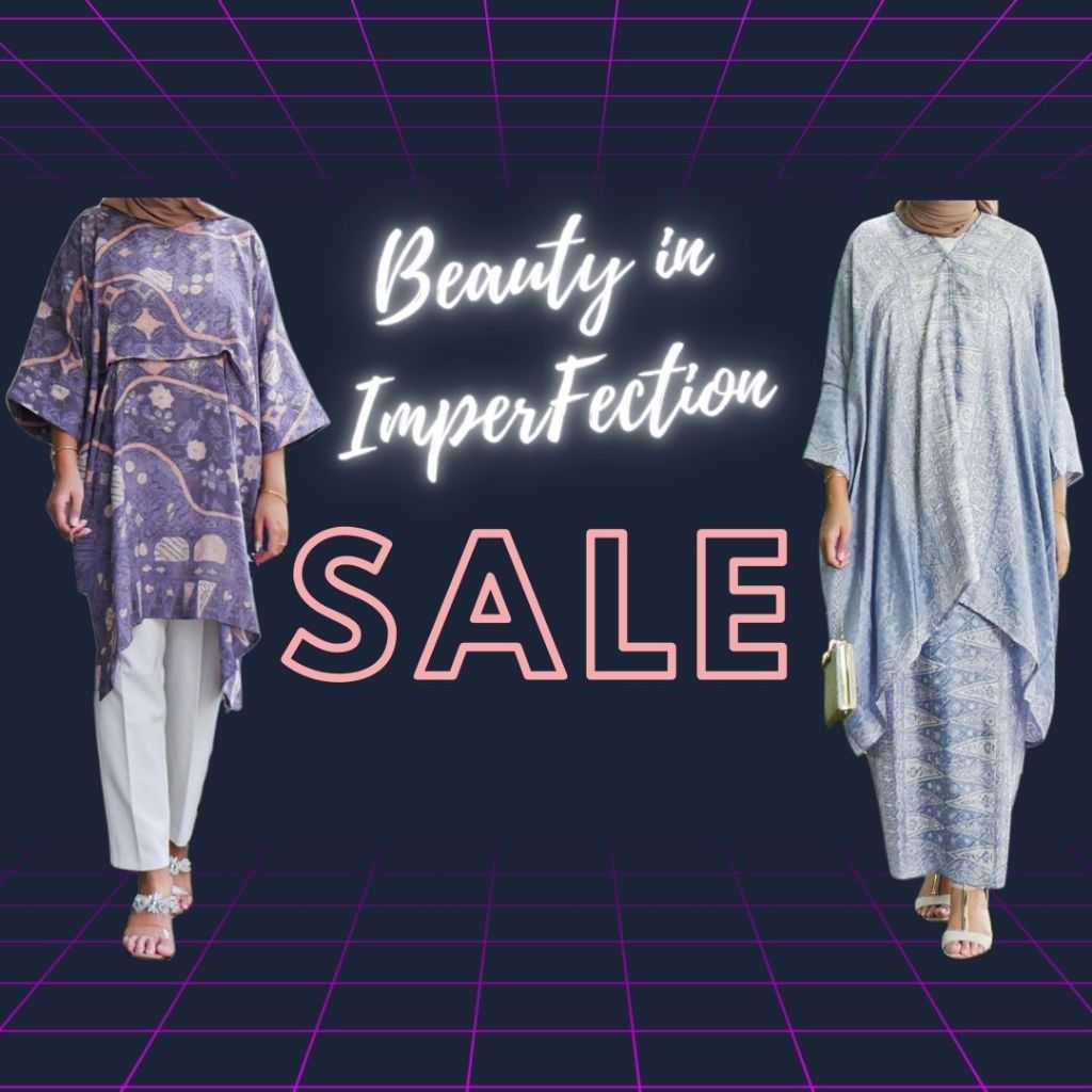 BEAUTY IN IMPERFECTION - Handmade Viscose Semi-Silk Batik Set and Top Babyfly/ Saree