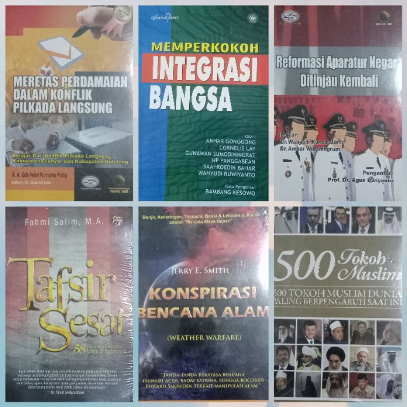 Social And Political Books To Hack Peace In Election Conflicts, Strengthen Nation Integration, State Apparatus Reforms, Heresy Apparatus Conspiracy, Natural Disaster Conspiracy,500 muslim Figures