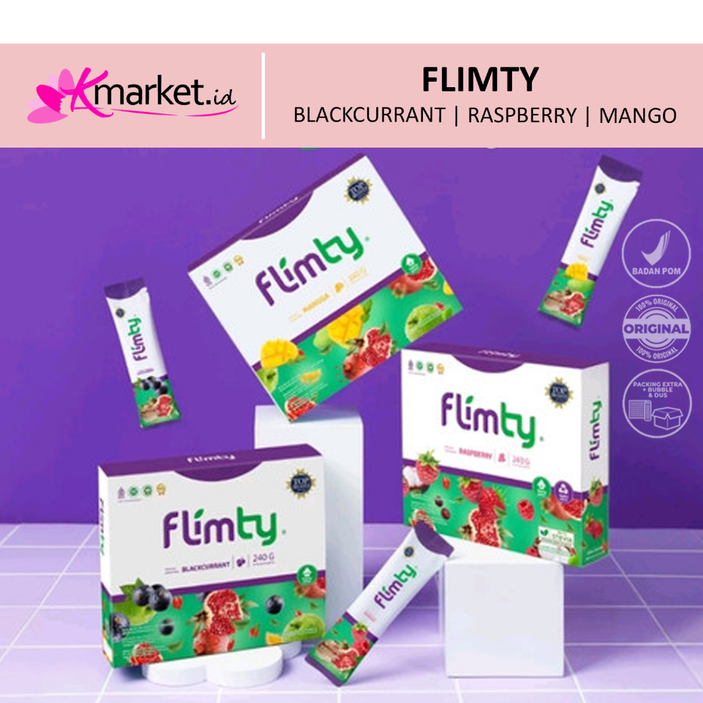 Flimty FIBER 1 BOX Contains 16 Sachets | Diet Drink | Drug Slowly | Detox