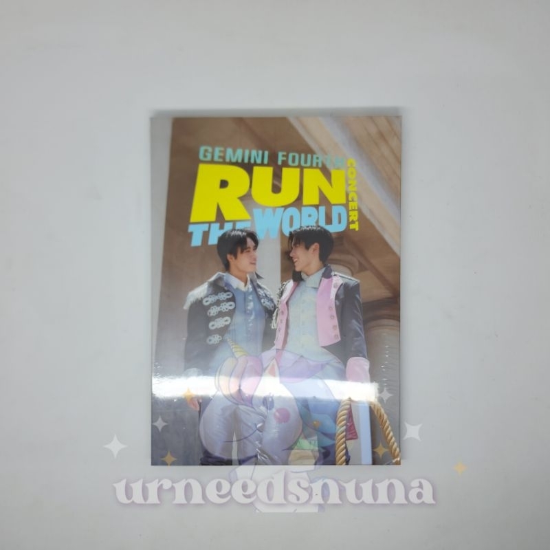 READY INA SEALED JUMBO POSTCARD SET GEMINI FOURTH RUN THE WORLD CONCERT
