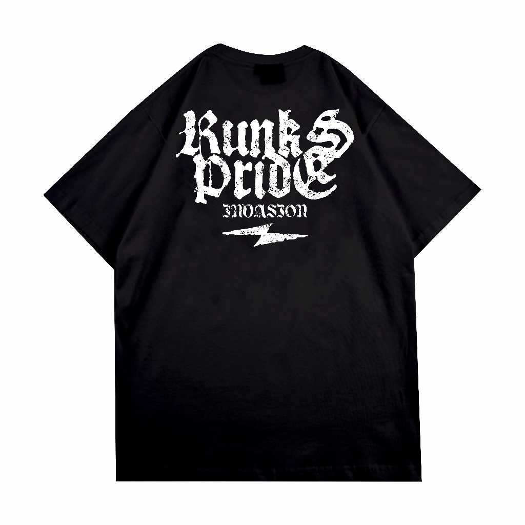 LOKAL Runks PRIDE RIOT BLACK Tshirt Kaos Distro Local Brand Original Clothing Quality Clothing For Men And Women