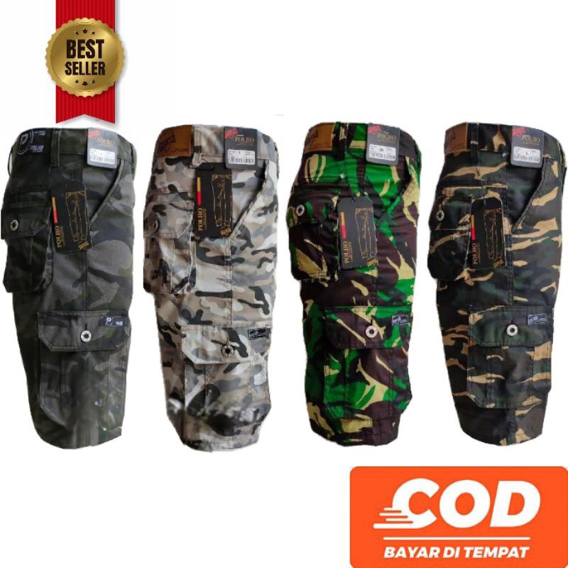 TNI CARGO SHORT CAMO PANTS ARMY CAMO KEMPOL PDL ABRI TNI CAMO PANTS