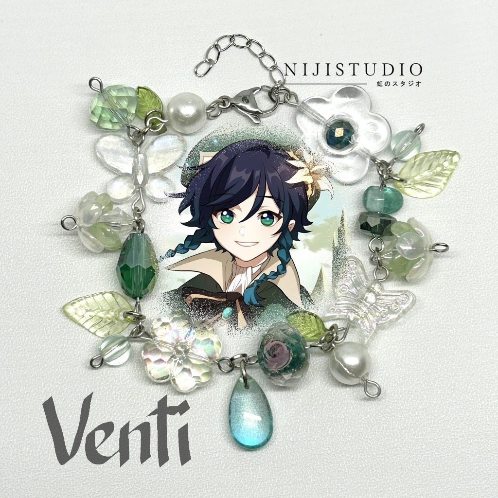 GANTUNGAN Venti genshin collection | Bracelet | Bracelet | Phone charms | Hanger hp | Bookmark | Bookmark | Earrings earrings | Earrings
