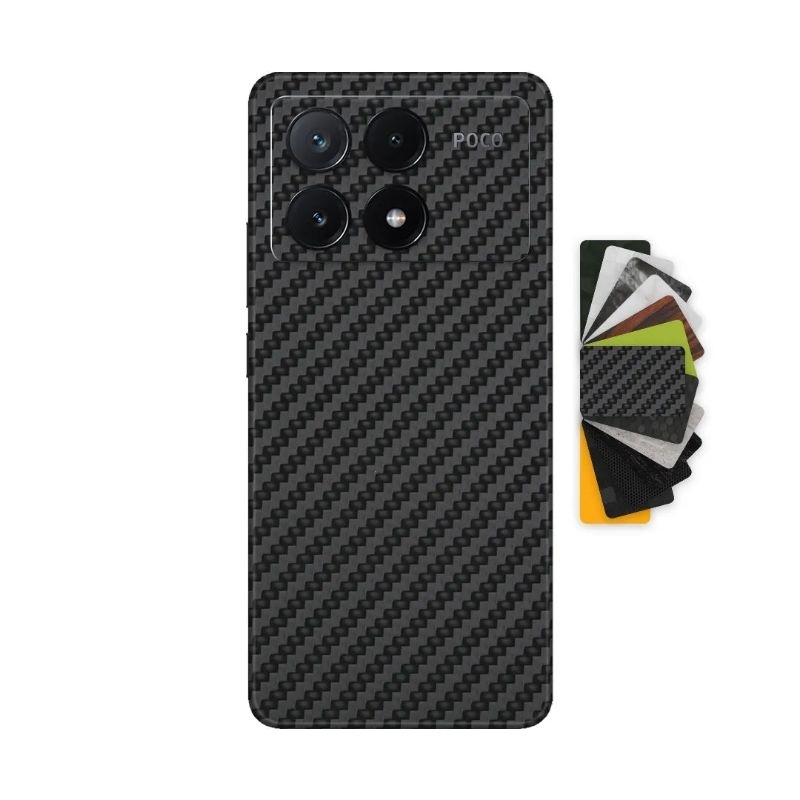 Garskin skin CARBON BLACK Xiaomi poco F7 X7 X6 X5 F6 F5 F4 F3 5G X5PRO M6 M5 M5s M4Pro M3 Pro F5 F4 F4GT F3 F2 F1 C40 C65 X3 GT X3-NFC Mi A1 A2 A3 5X Lite skin Fiber CARBON Sticker Black Dark Thin Camera-Protection Sticker Motif Material 4G Phone