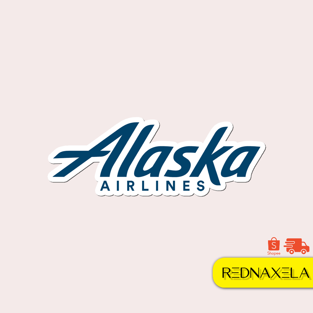 Alaska Airlines Vinyl Sticker Outdoor Suitcase Sticker