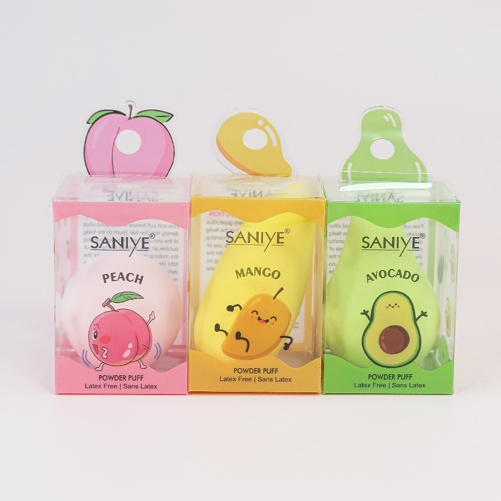 Saniye Fruit Puff Beauty Blender Makeup Puff Sponge Avocado | Mango | Peach