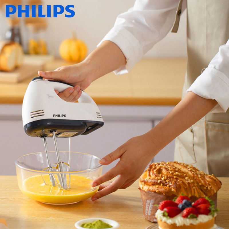 Hand Mixer Philips Egg Beater Dough Mixer With 7-speed speed