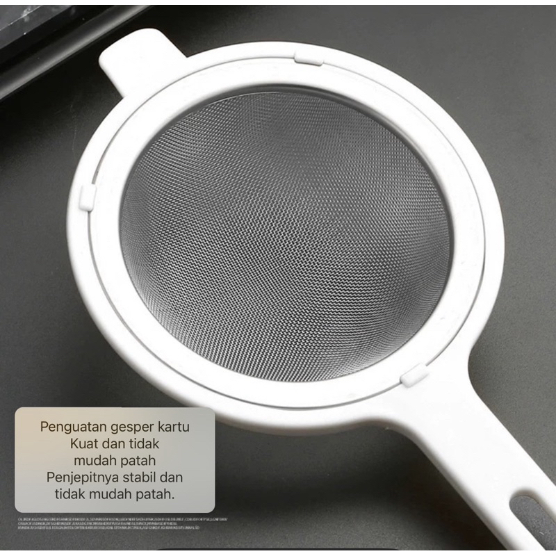 Tea Strainer / Coffee Grounds Strainer / Stainless Steel Mpasi Strainer / Plastic Handle Mpasi Strainer / Plastic Strainer Stainless Steel Flour Tea Food Strainer / Plastic Kitchen Spice Strainer / Food Strainer Tool