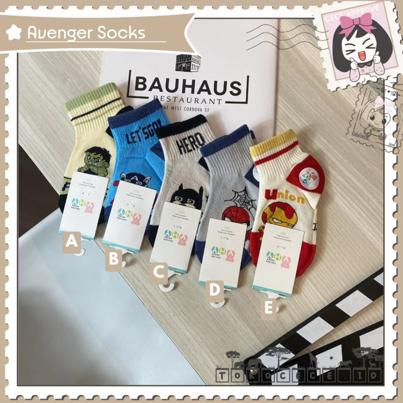 MATA Children's Socks 6-8 Years Old Ankle Motif Kuromi Disney Hero Animal Fashion Korea Import