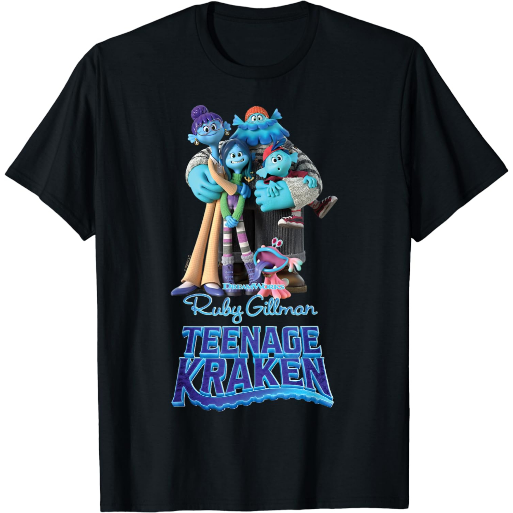 Dreamworks Ruby Gillman Children's T-Shirt, Teenage Kraken The Gillmans T-Shirt Fashion Tops Boys Girls Distro Age 1 2 3 4 5 6 7 8 9 10 11 12 Years