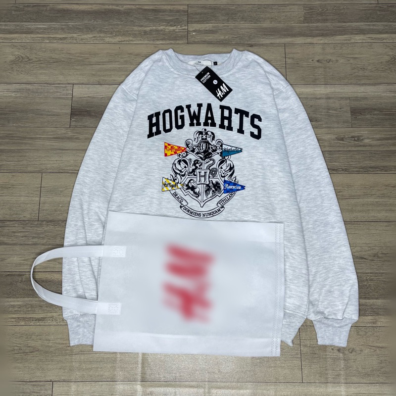 Crewneck SWEATER HOGWARTS FLAG DRACO FULL TAG FREE BAG