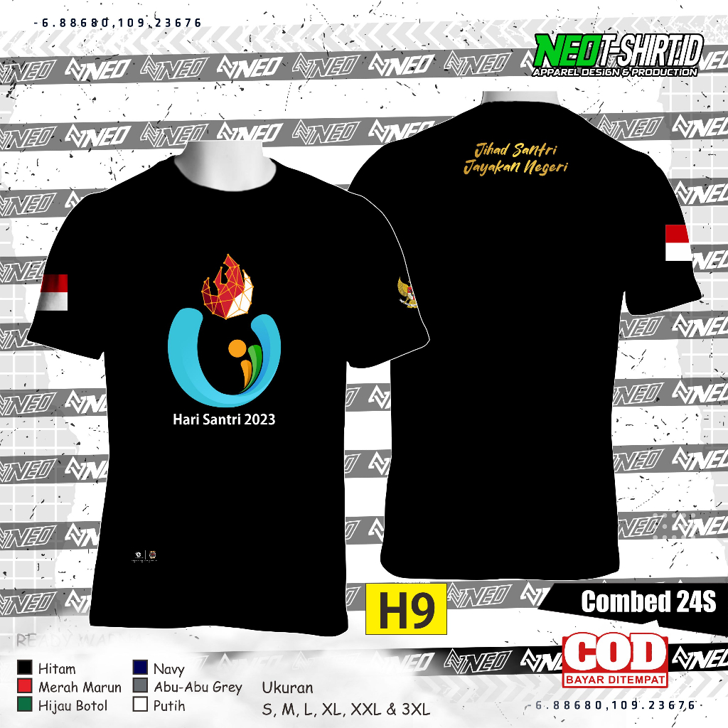 Student Day T-Shirt 2024 | H8 | Short | Ministry Of Religion Official Logo | Premium 24s