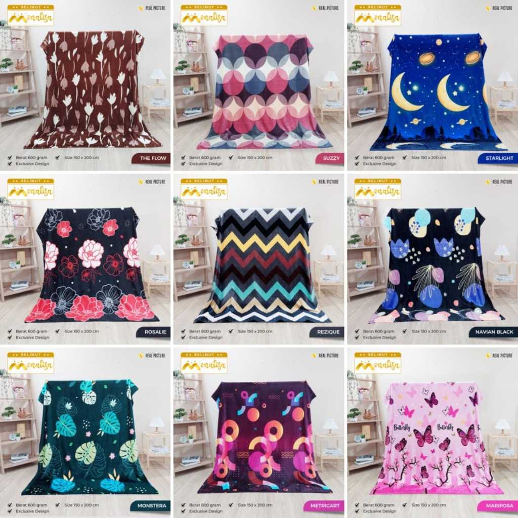 EXCLUSIVE MONALISA BLANKET 600GR PACKING BAG