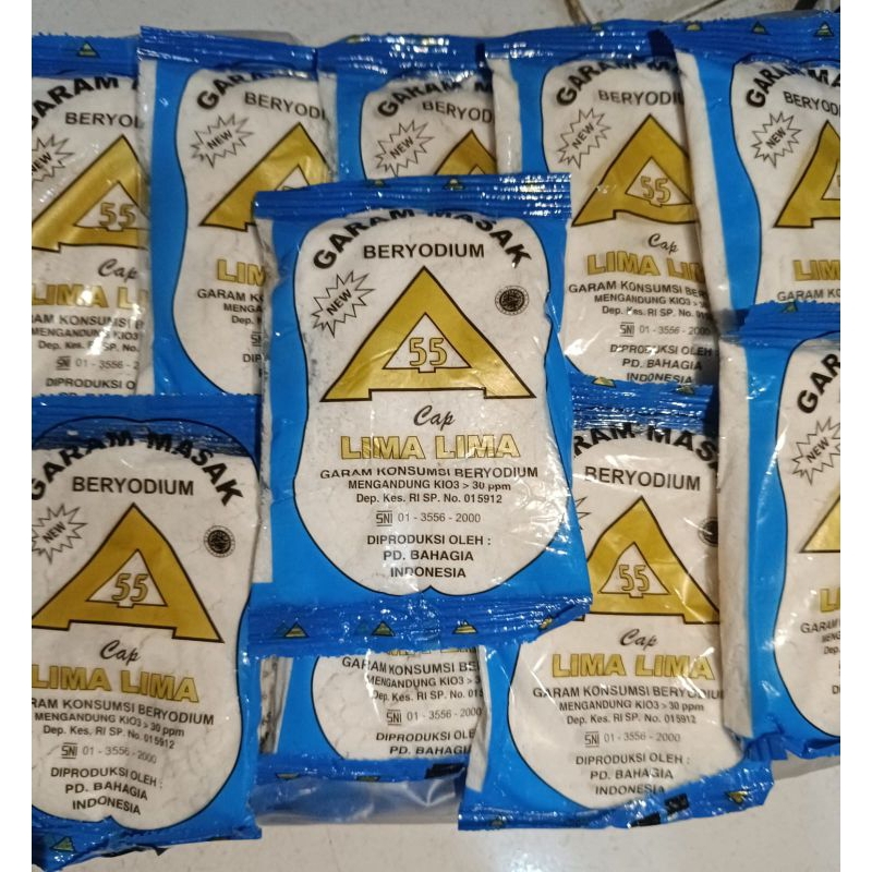 1 Bal of fine salt 100 grams ±40pcs cooking salt, kitchen salt