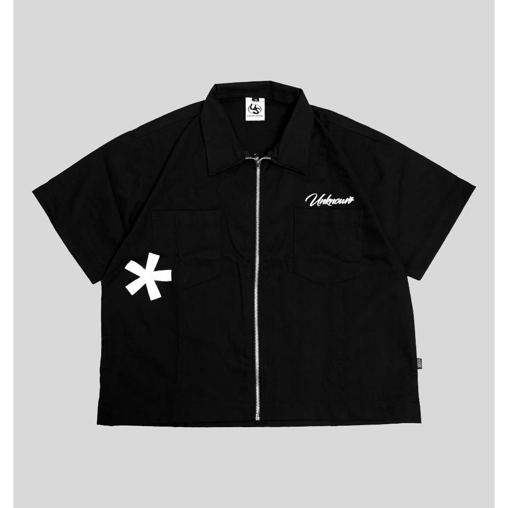 Unknown Services workshirt Zip Boxy - Luxury Black