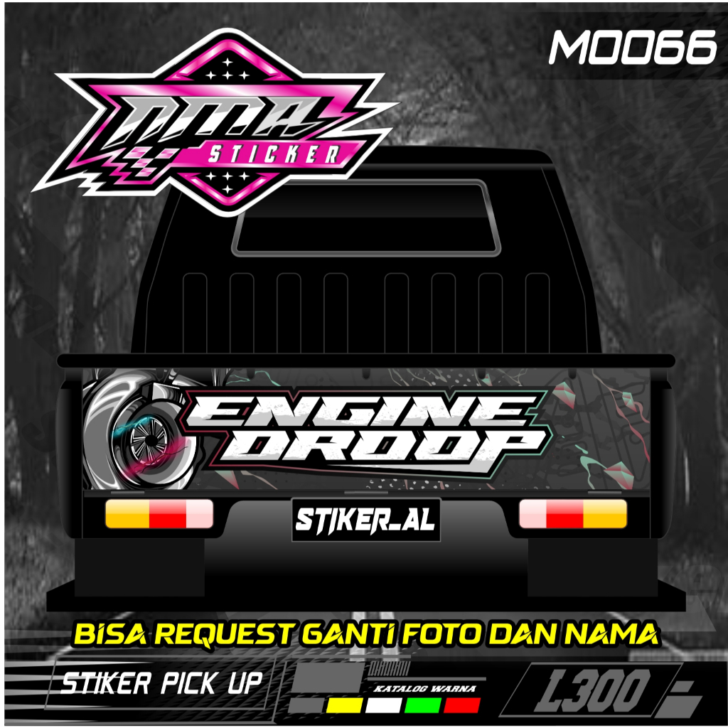 VIRAL Pick Up L300, Mega Carry, Futura, T120ss, Grandmax, Traga Rear Door pickup Car Sticker (CAN REQUEST)