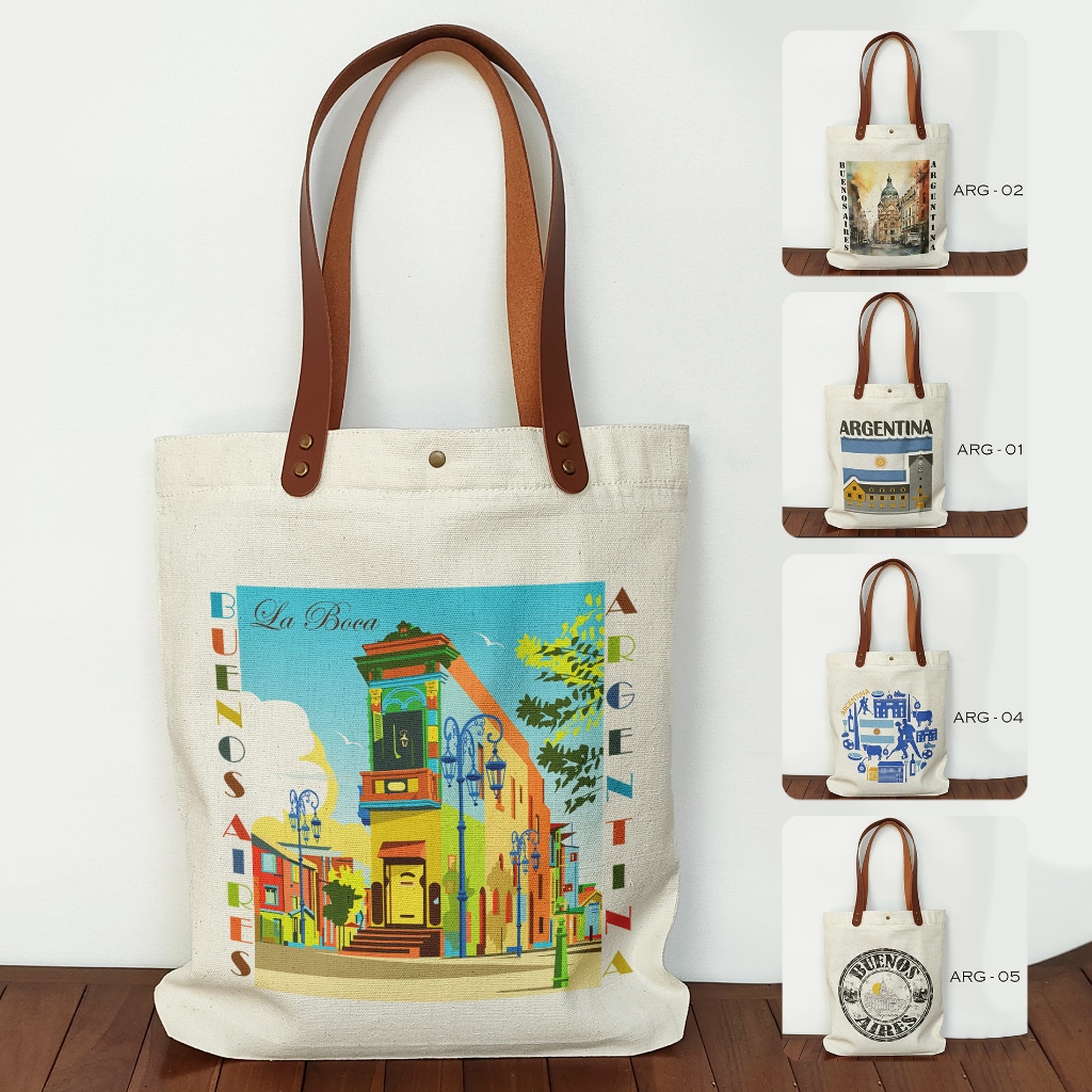 Tote bag Canvas By Argentina Argentine Souvenir bag