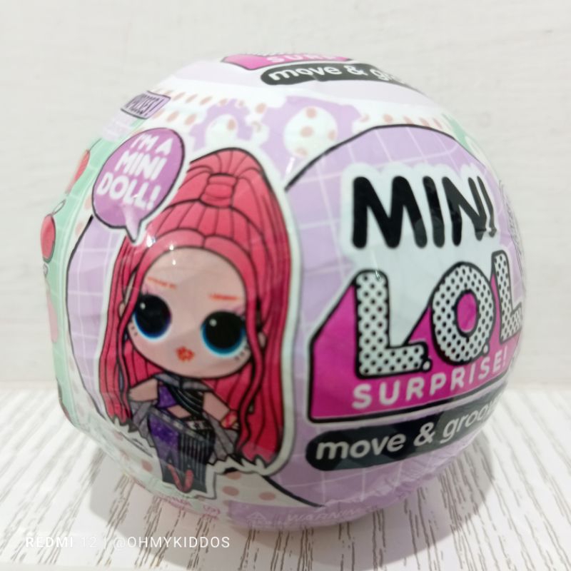 Original lol surprise! L.o.l surprise mini move and & groove doll capsule random Small doll Display collection Girls toys birthday Gifts birthday present gift girl toy toys