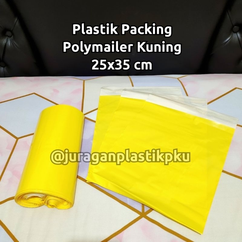 25x35 Yellow Plastic Polymailer Online Shop | Plastic Packing Pekanbaru Olshop Yellow