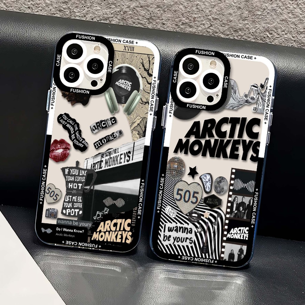 Ar 206 Case iphone 11 Clear Motif Arctic Monkey Caing All Type Hp iphone XR - XS - 14 PRO - 14 PLUS - 13 PRO MAX - 13 PRO - 12 PRO MAX - 12 PRO - 11 PRO Max -11 PRO Casing ClearCase Procamera Thick Transparent