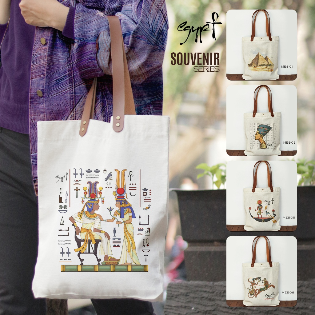 Totebag Canvas By Egypt Egyptian Souvenir Bag