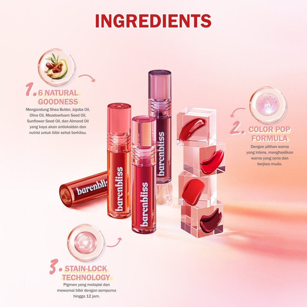 Bnb Barenbliss Peach Makes Perfect Lip Tint Korea Lip Gloss{24H Moisturizing}