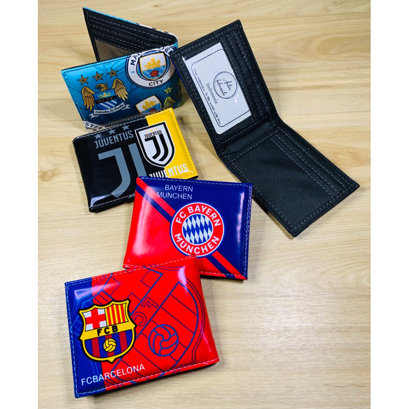 LOKAL Ball Wallet, Favorite Team In Your Pocket" Local PU Leather Material Two Fold model Picture Of European Football club Wallet Wallet For Boys Wallet Ball