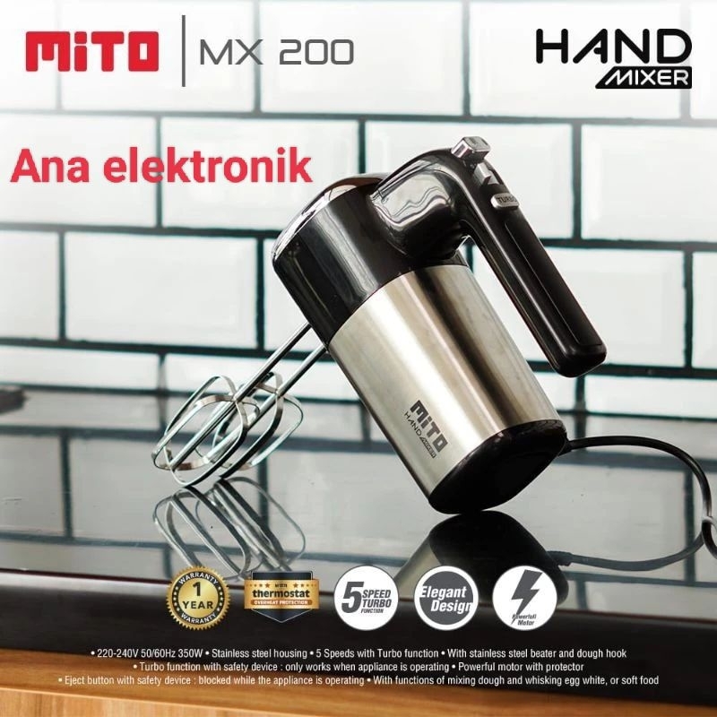 Mito HAND MIXER MX200 STAINLESS Steel