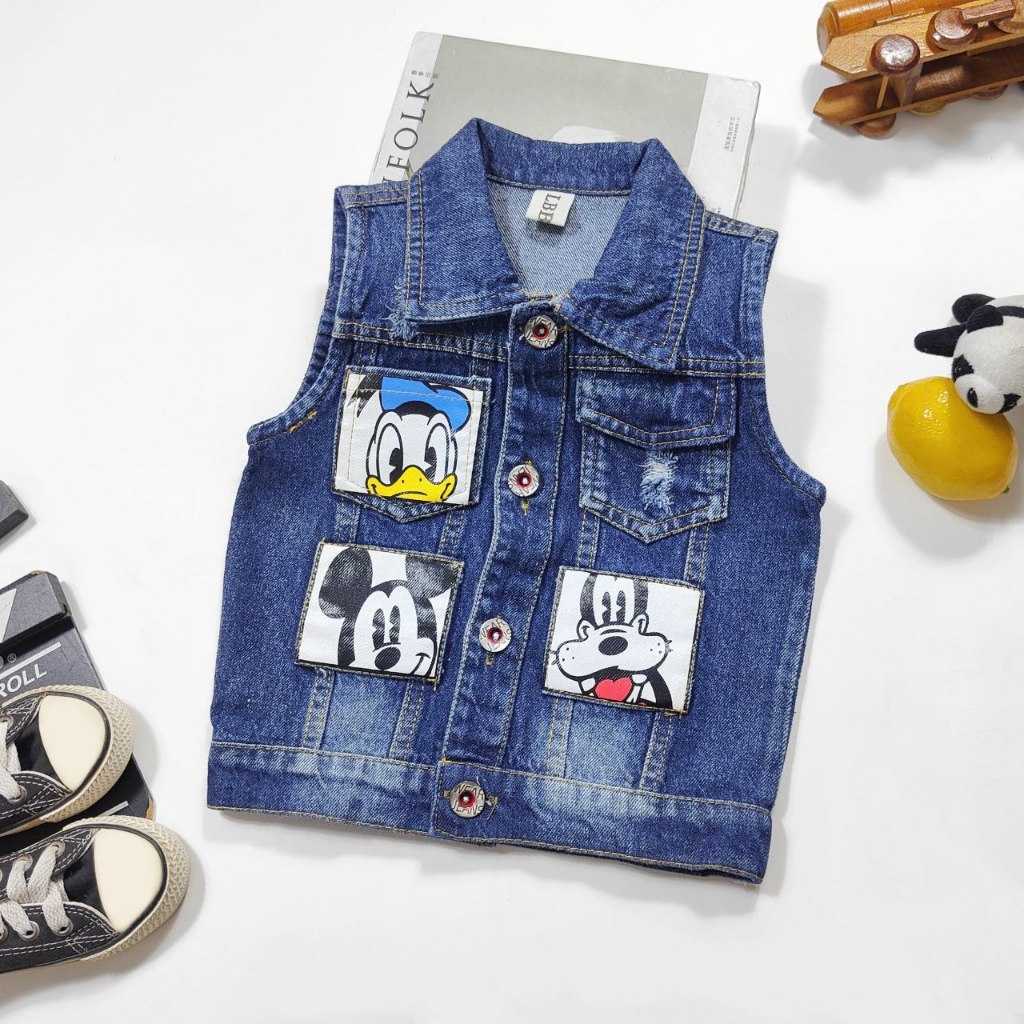 IMPORTED BOYS' JEANS VESTS IMPORTED BOYS' VEST/S BOYS' VEST/S CHILDREN'S JEANS VESTS CHILDREN'S EID CLOTHES/S DONALD BOYISH VEST/S