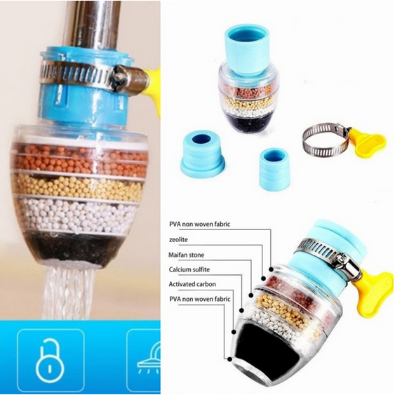 WM - Clean Water Filter Faucet Filter 6-Layer Water Filter Faucet Connection/ SHAT FILTER DPT