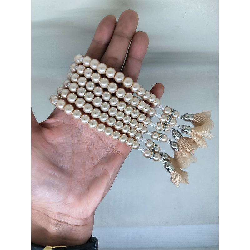 HAJJ UMRAH SOUVENIRS/TASBIH SOUVENIRS 33 PIECES Tasbih Tasbih 33 Biji Tasbih Mutiara Tasbih Besar