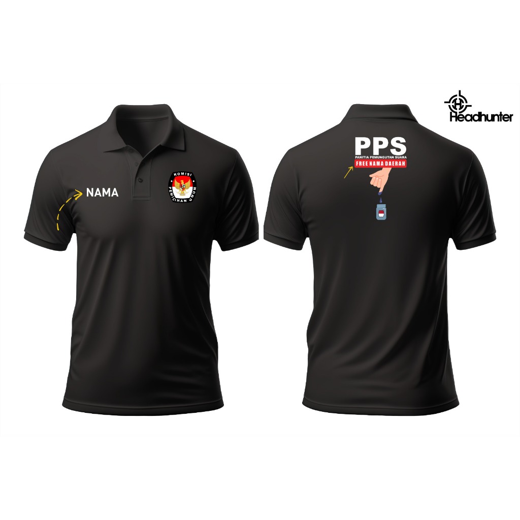 Polo Committee PPS Election 2024 indonesia. Pps Committee Clothes 2024 Short Sleeve FREE CUSTOM Name