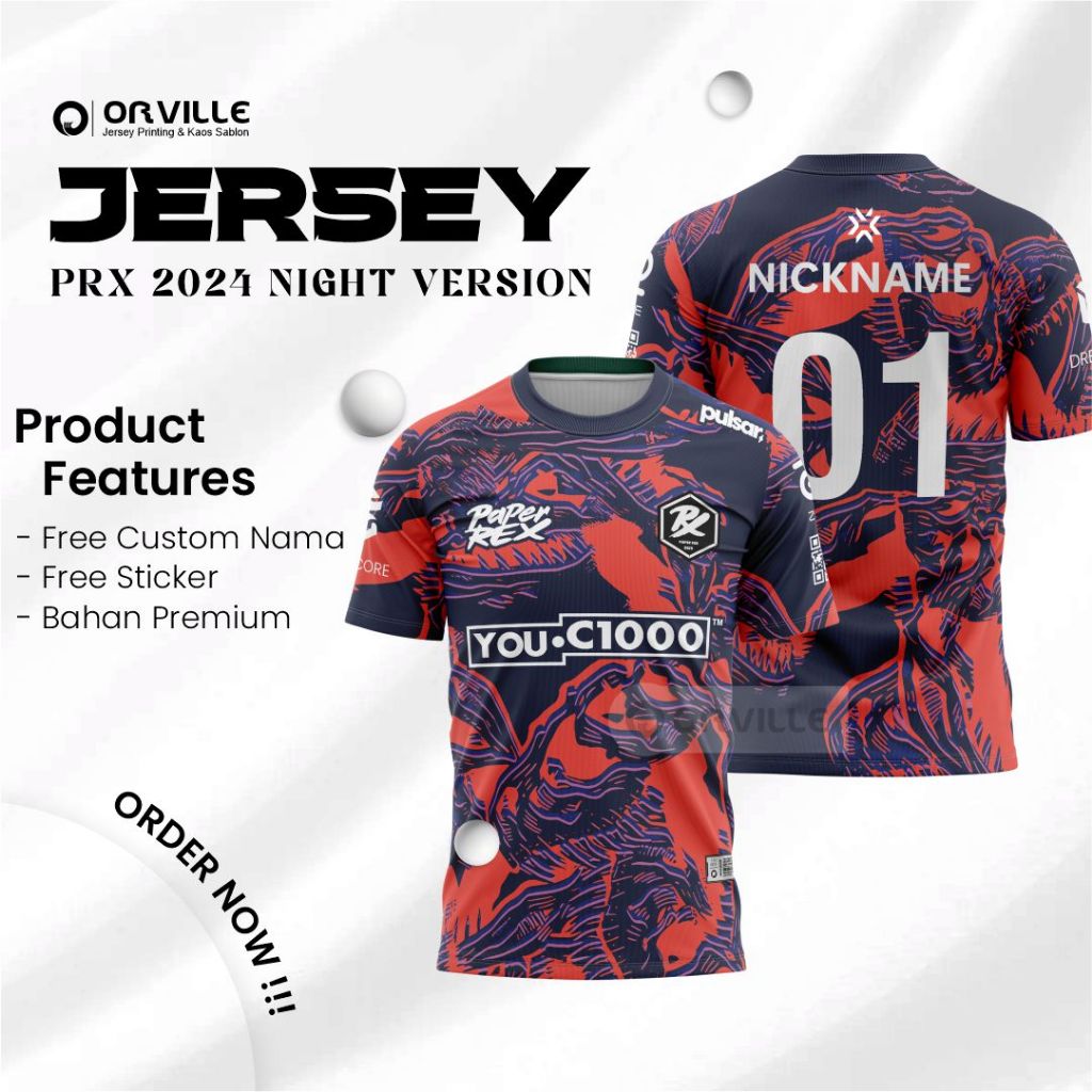 PRX ユニフォーム 2025 JERSEY ペパレ Customizable] 2025 PRX 5-Year