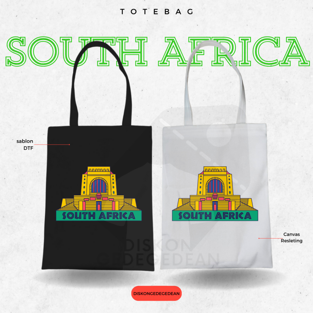 Discountgedean Totebag South Africa Souvenir Bag By Southern Africa Zipper 1