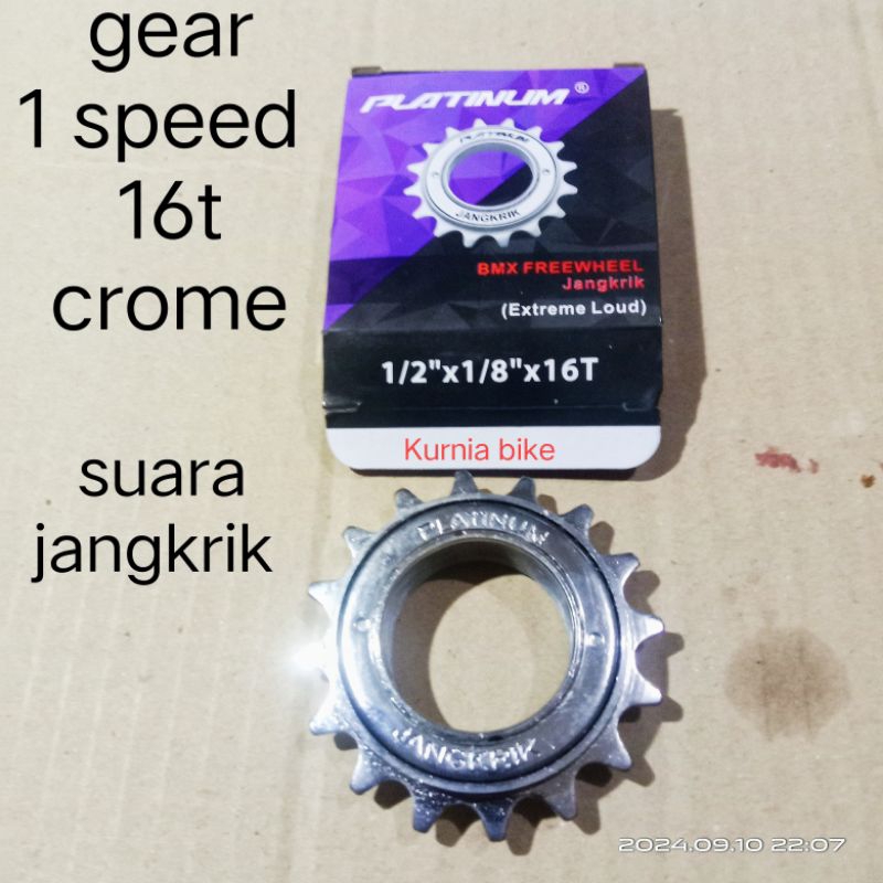 Gear single speed 16t Color ger Bicycle BMX Cricket Sound